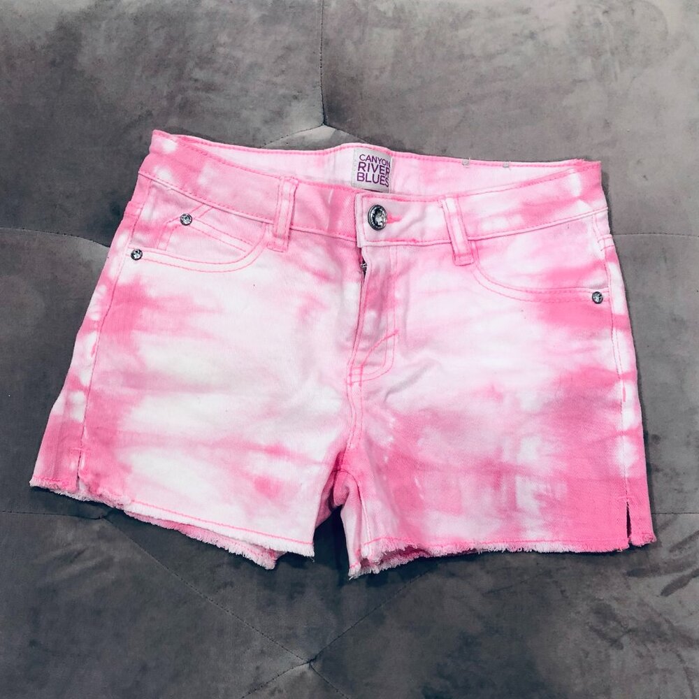 Pink Tie Dye Shorts